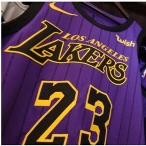 2018-19 NBA Nike Swingman Lore City LA Lakers LeBron James 23 Size 44